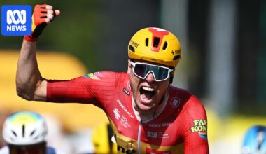 Norway's Soeren Waerenskjold wins fastest-ever Tour de France stage as Tadej Pogačar protects lead