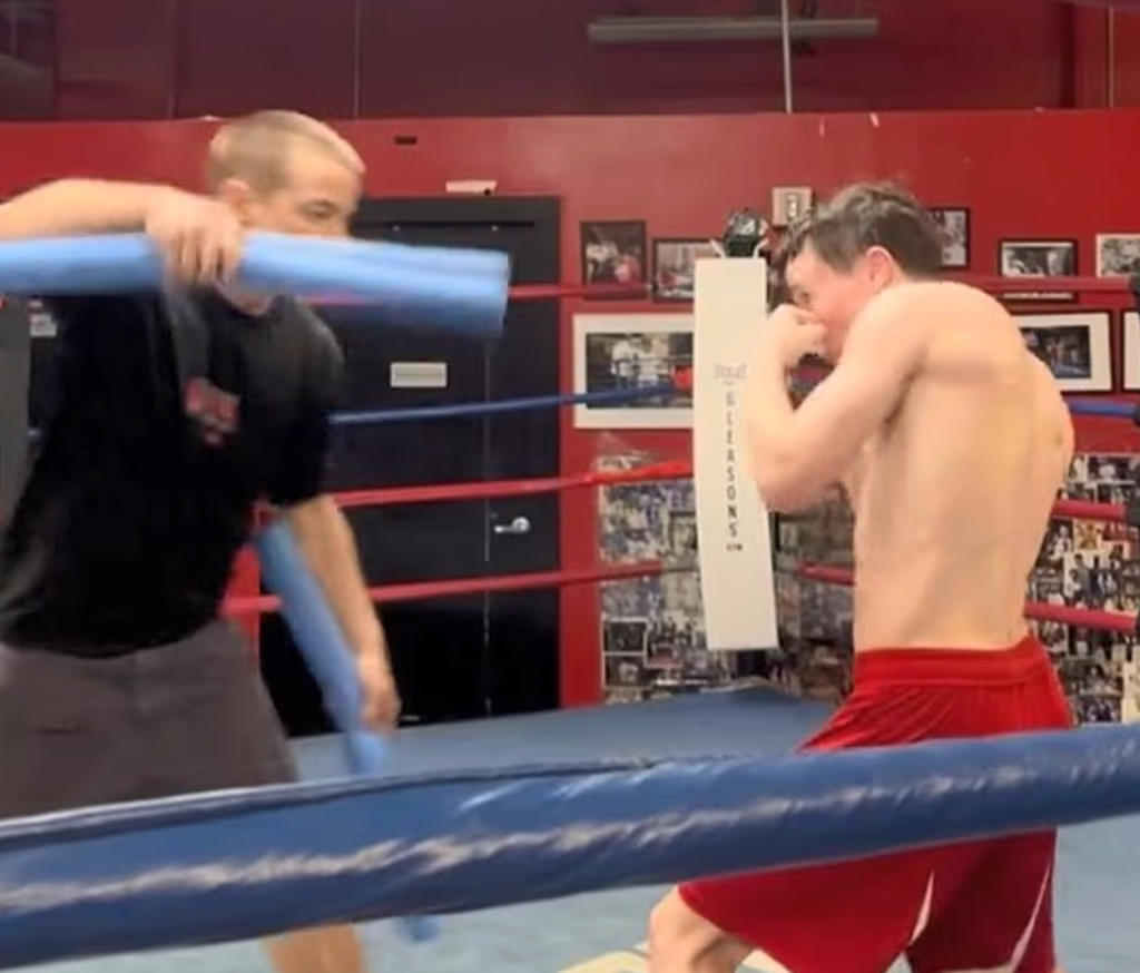 Elliot packs a punch at the gym