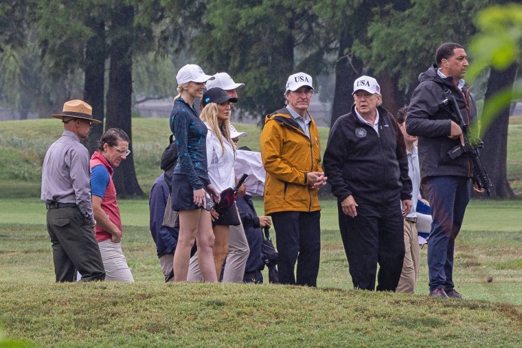 President Trump Visits East Potomac Golf Links