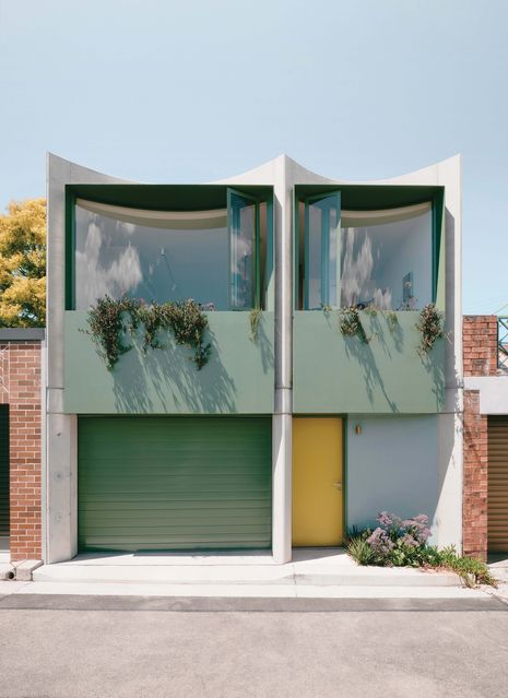 The studio activates public space, offering greenery, colour and identity to the laneway.