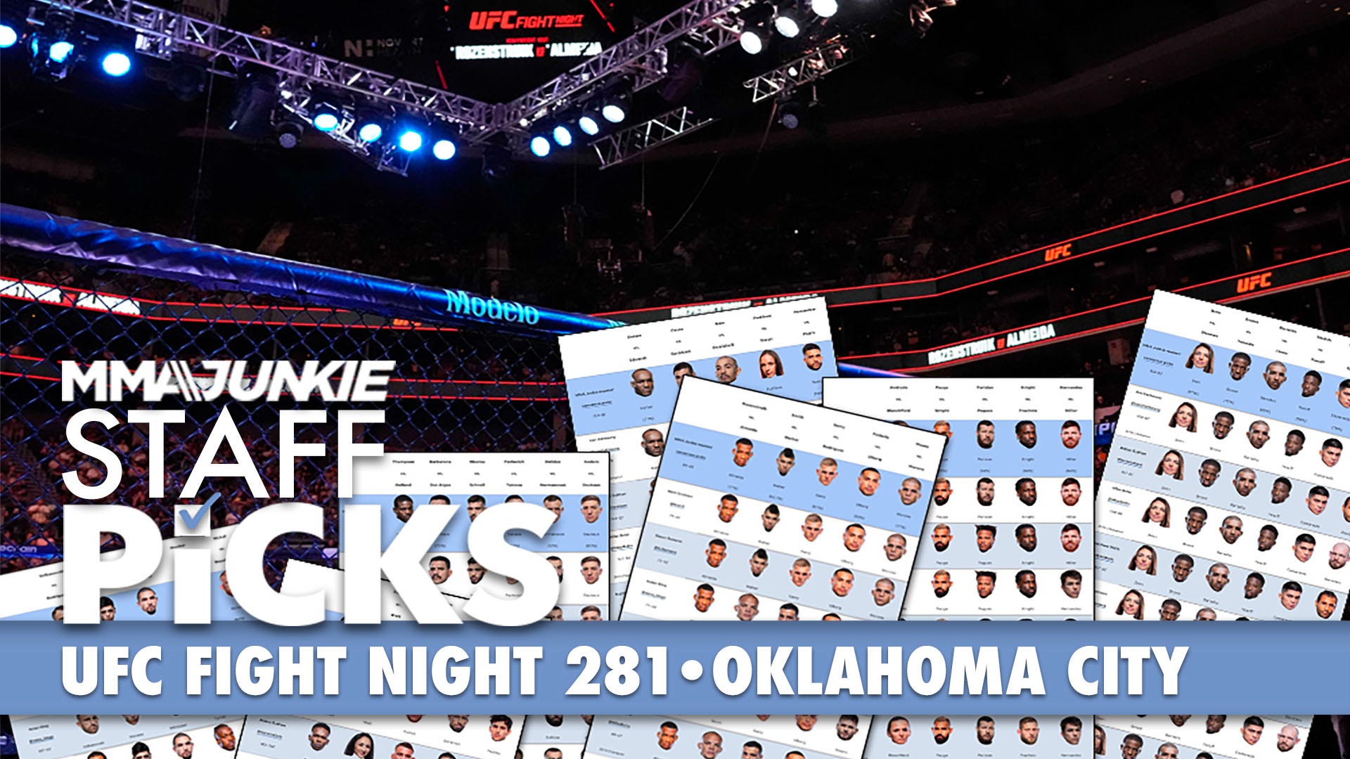 Tommy McMillen vs. Alberto Montes - UFC OKC Ceremonial weigh-ins faceoff