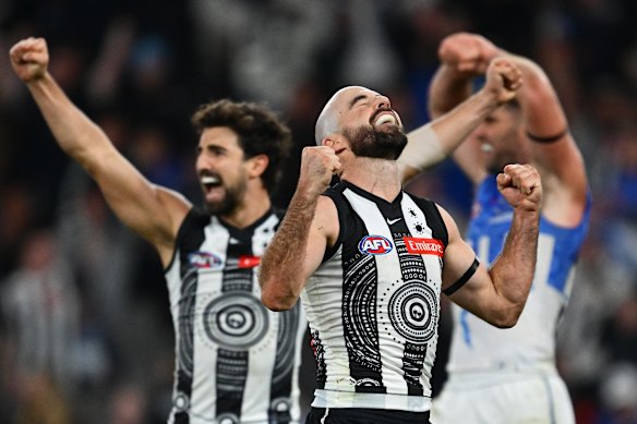 The Pies have won four in a row and are pushing for a spot in the top six.