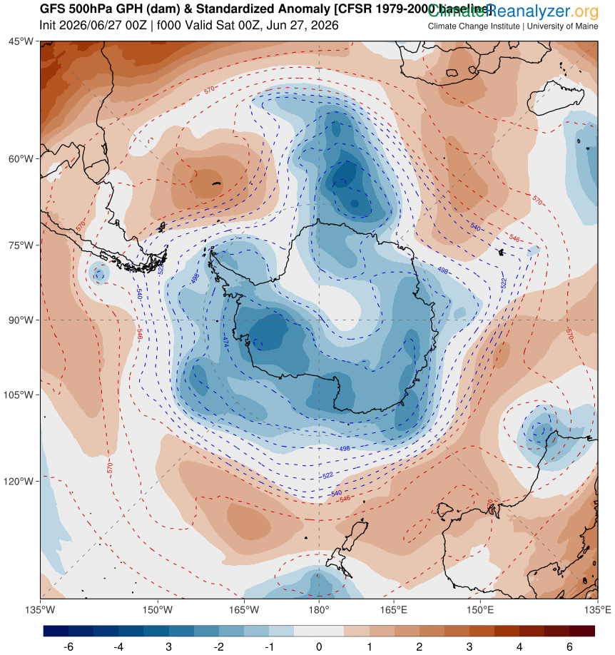 Southern Annular Mode exceeds +5.0 in rare atmospheric event