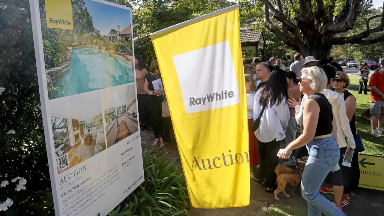 Auction numbers are down one third from their 2025 peak after property tax changes and interest rate hikes rocked the market. Picture: NewsWire/Damian Shaw