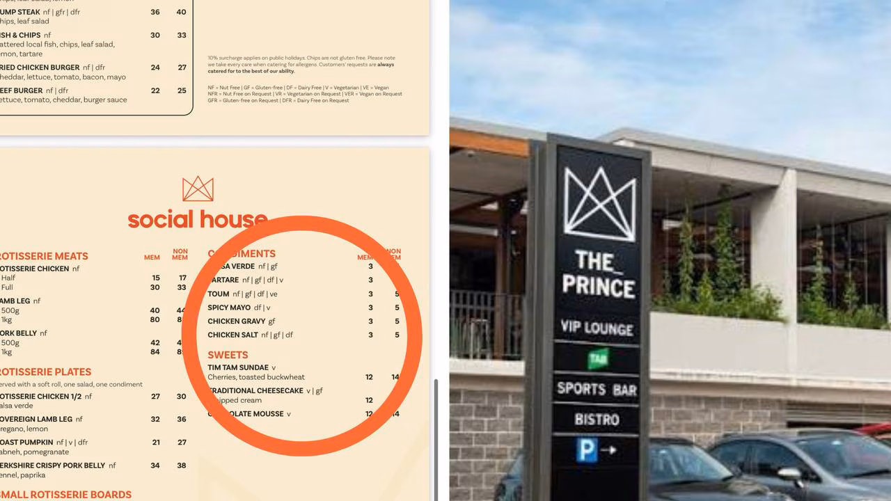 The Prince Hotel slammed for $5 chicken salt surcharge for non-members