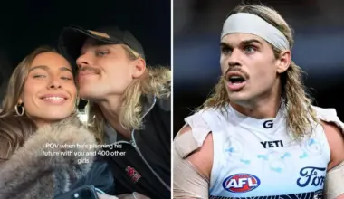 AFL star Bailey Smith responds after being accused of dating multiple women in one day on TikTok