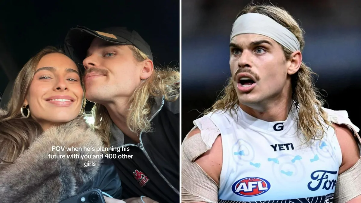 AFL star Bailey Smith responds after being accused of dating multiple women in one day on TikTok