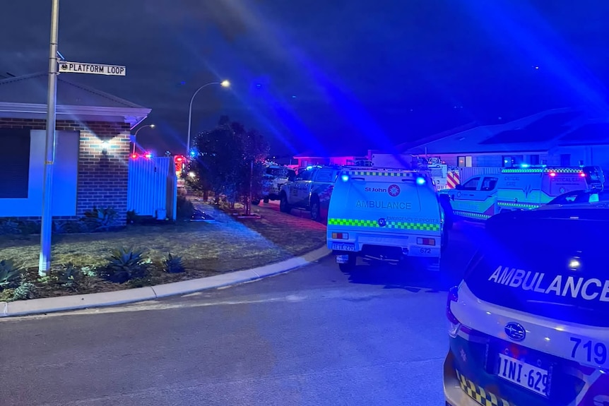Fire and emergency services turn out to a house fire