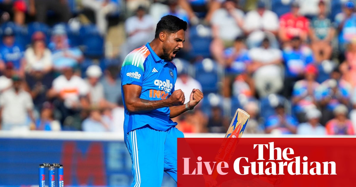 England v India: second men’s one-day cricket international – live | Cricket