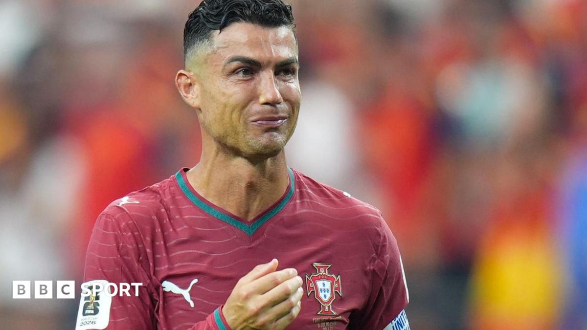 Ronaldo's touch map in 90 minutes against Spain