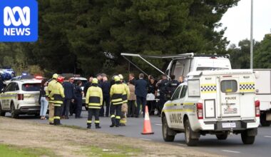 Police officer stabbed in neck, alleged attacker shot in leg in Adelaide's north