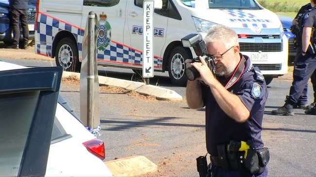 Police and forensic teams have been seen searching Armstrong’s car and the home she was last seen in.