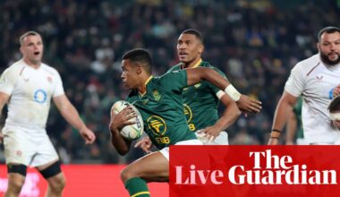 South Africa v England: Nations Championship rugby union – live | Nations Championship
