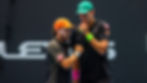 Finn Reynolds (lef) and James Watt couldn't quite defend their title at the Cary Tennis Classic Challenger in California PHOTO: CRAIG BUTLAND/LINTOTT PHOTOGRAPHY