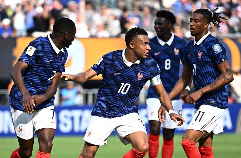 Football: Soccer-France's fearsome attack enters debate over World Cup's greatest forward line