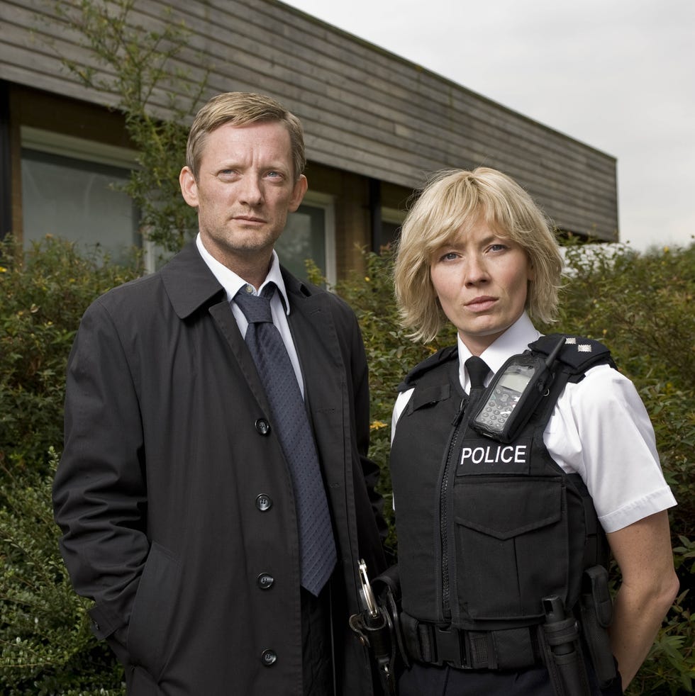 editorial use only mandatory credit: photo by itv/shutterstock (1082135a) pictured: (douglas henshall) di john tolin and (kate ashfield) ann stallwood. collision tv drama