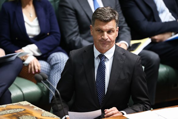 Opposition Leader Angus Taylor.