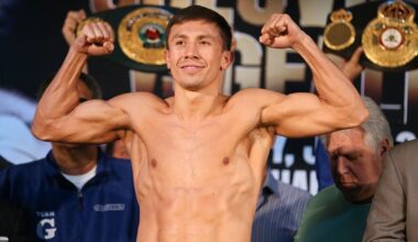 Gennadiy Golovkin weighing-in