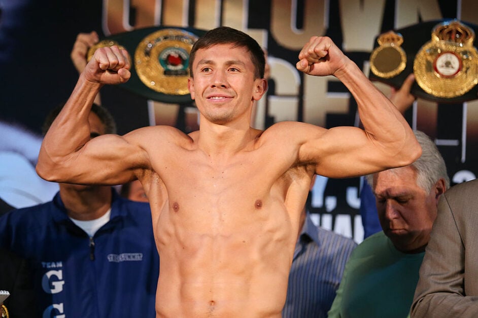 Gennadiy Golovkin weighing-in