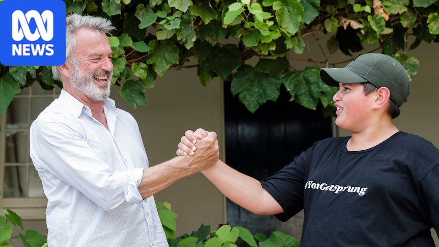 From scream king to COVID dad: The on and off-screen faces of Sam Neill