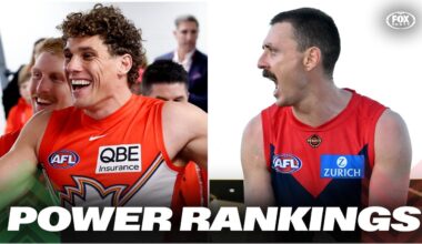 AFL 2026, Power Rankings after Round 17