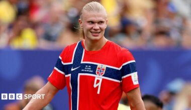 A smiling Erling Haaland