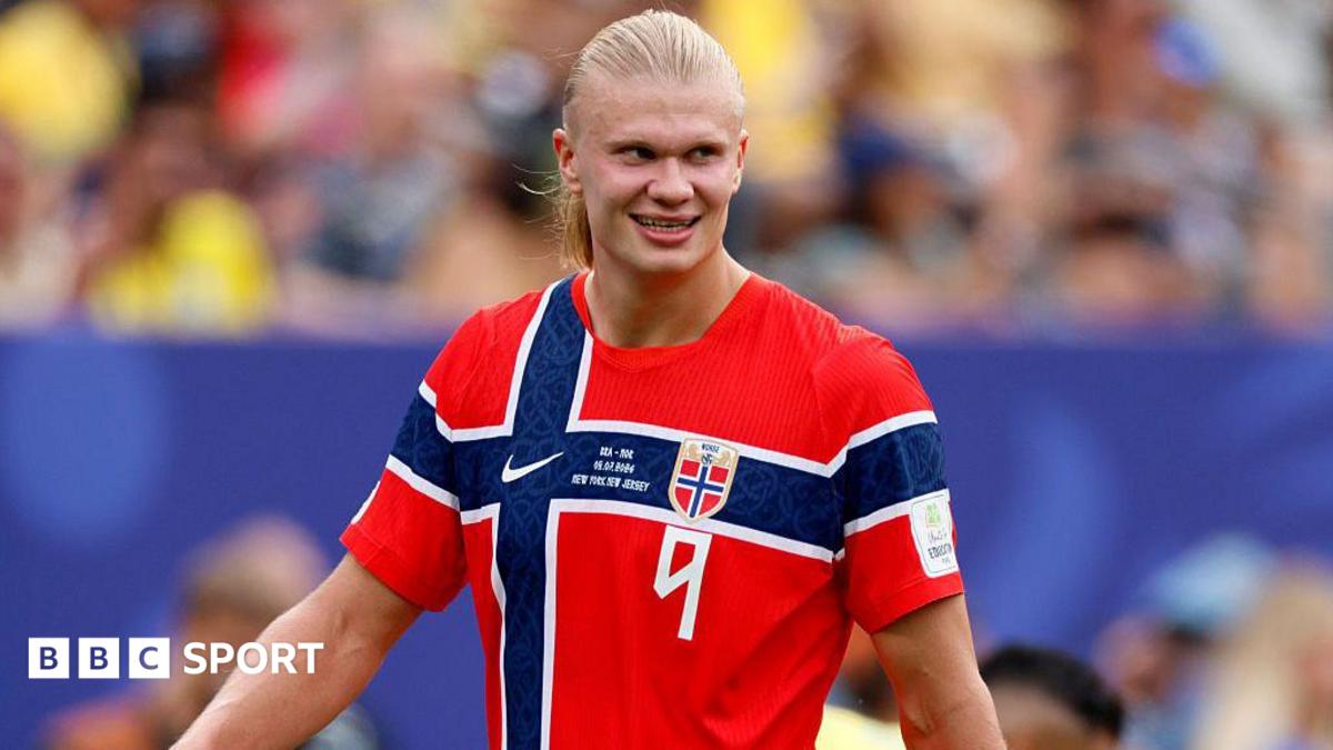 A smiling Erling Haaland