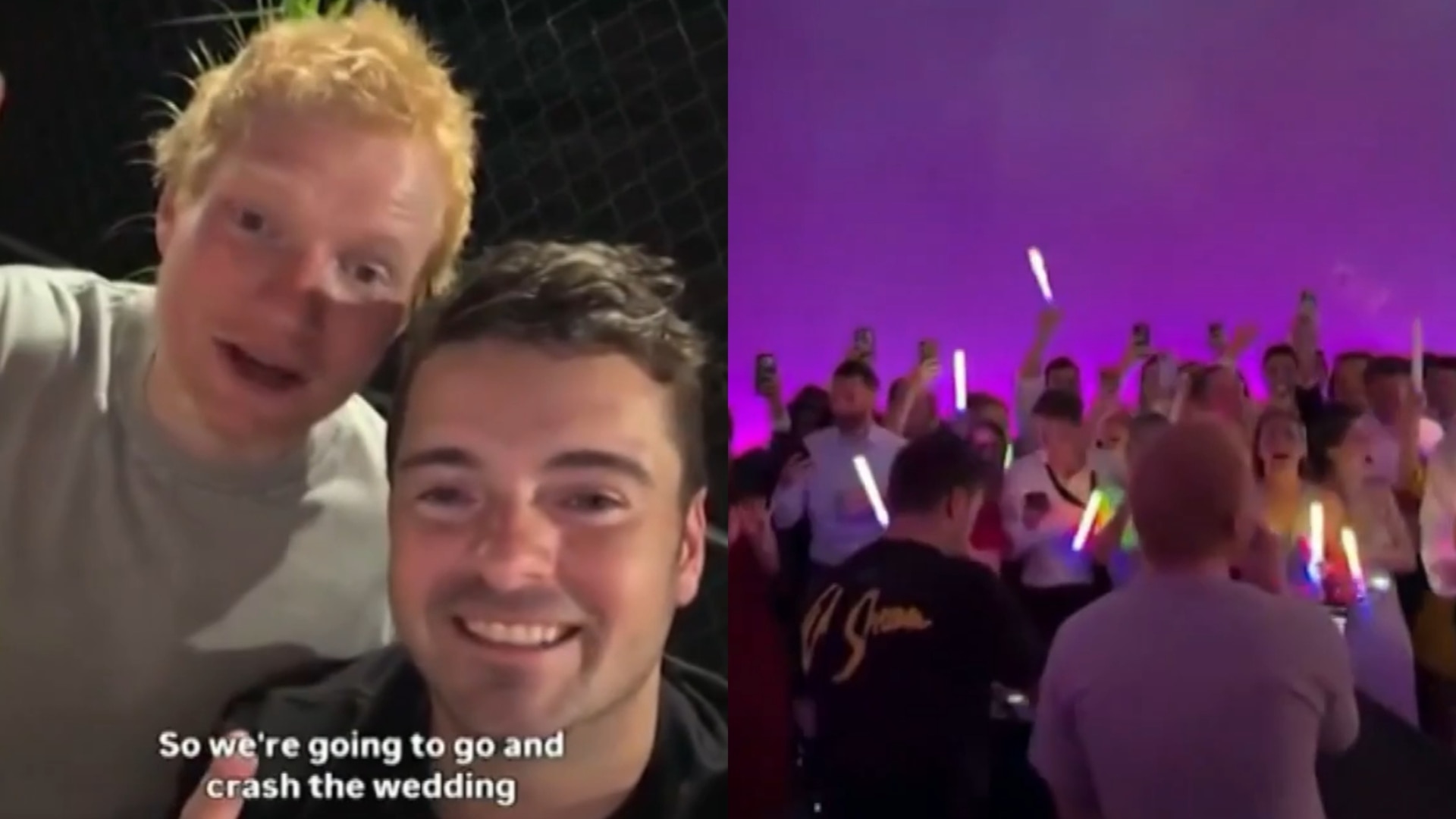 Ed Sheeran crashes wedding in unforgettable surprise for newlyweds