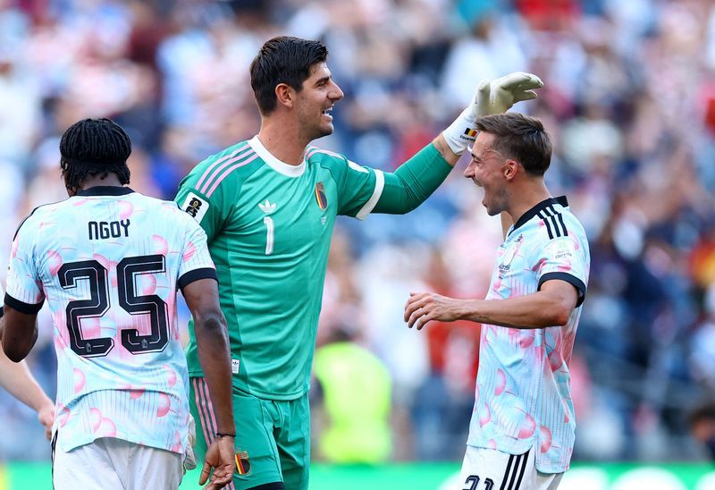 Football: Soccer-Courtois sees Belgium getting better and believes they can beat Spain
