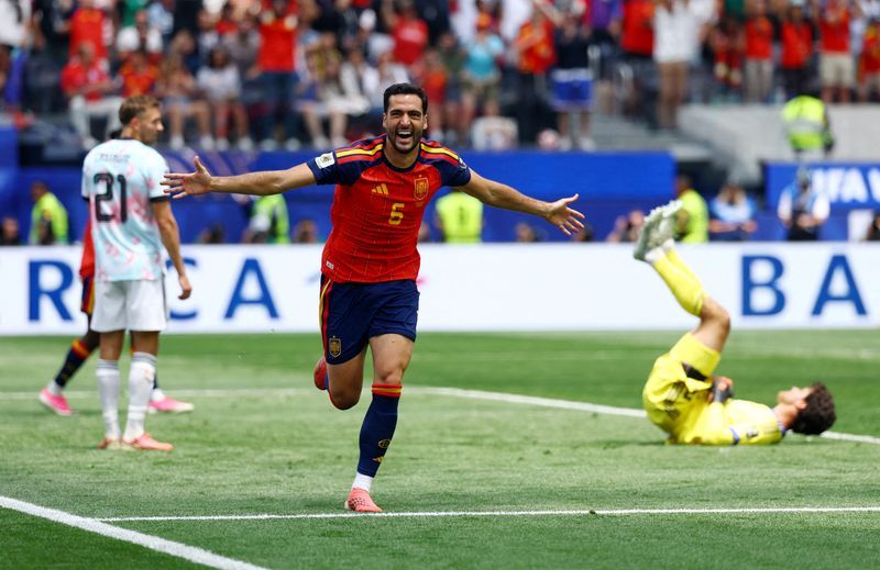 Football: Soccer-Magic Merino strikes again as Spain down Belgium to reach World Cup semis