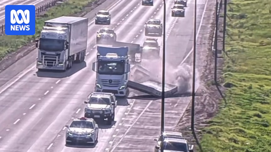 Pedestrians injured after truck loses concrete load on North-South Motorway
