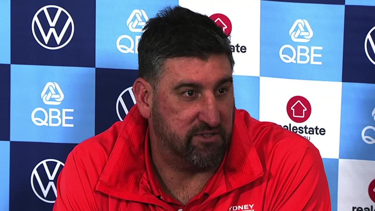 AFL 2026: Sydney Swans forward issues in loss to Adelaide Crows, Dean Cox press conference, latest news