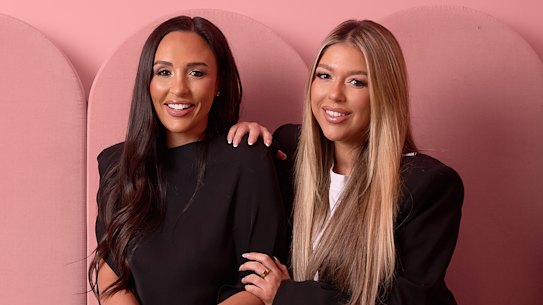 Bianca (left) and Bridgett Roccisano, founders of global brand Booby Tape.
