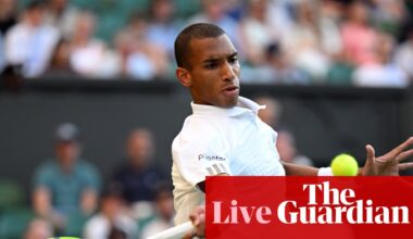 Wimbledon 2026: Auger-Aliassime races past Zheng; Gauff, Djokovic and Sinner win; Fonseca out – as it happened | Wimbledon 2026