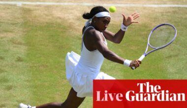 Wimbledon 2026: Muchova v Gauff semi-final goes to deciding tie-break; Kostyuk v Noskova to come – live | Wimbledon 2026