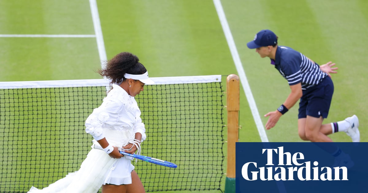 Naomi Osaka tones down the jellyfish, but Wimbledon entrances help soothe nerves | Wimbledon 2026