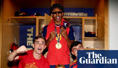 A big red speaker, Louis Vuitton trophy trunks and a tattoo bet – how Spain celebrated World Cup win | Spain