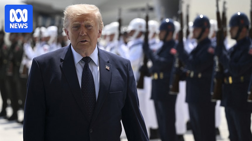 Donald Trump lashes out at NATO leaders, while $72bn in arms deals struck at summit