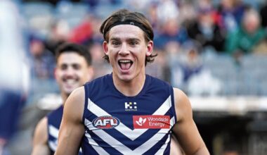 Fremantle Dockers star Caleb Serong is now enjoying wins instead of constantly chasing perfection
