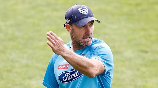 Geelong assistant Nigel Lappin is a man in demand.