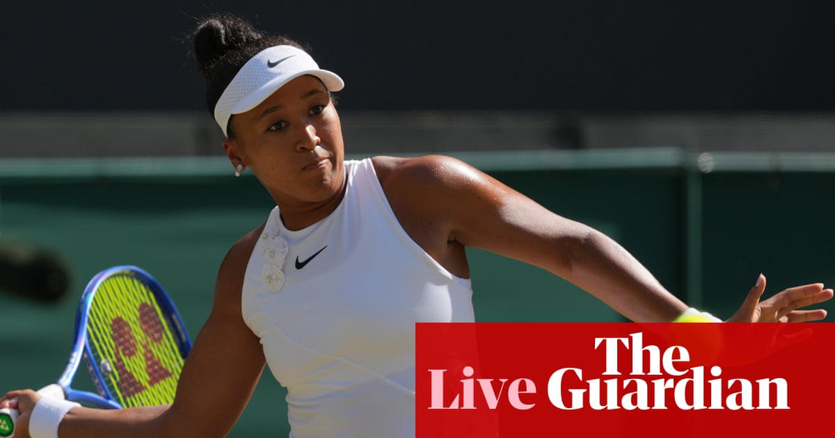 Wimbledon 2026 quarter-finals: Osaka v Muchova; Sinner sweeps past Struff; Gauff edges out Pegula – live | Wimbledon 2026
