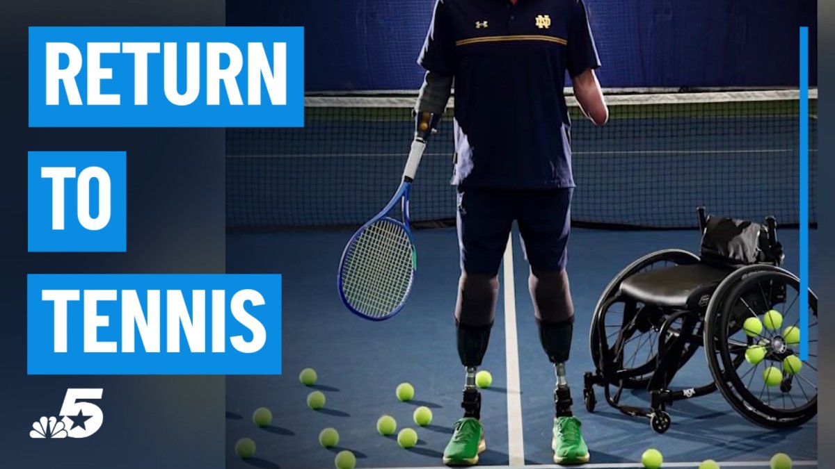 Dallas tennis player returns after quadruple amputation saved his life – NBC 5 Dallas-Fort Worth