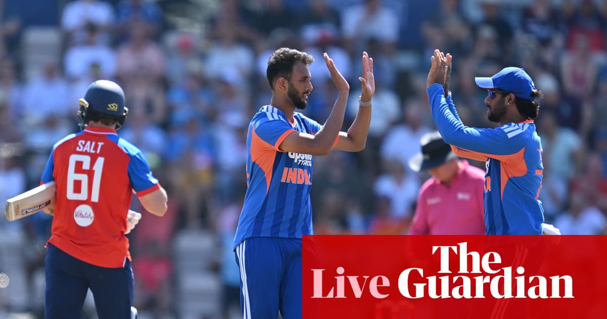 England v India: fifth men’s T20 international – live | Cricket
