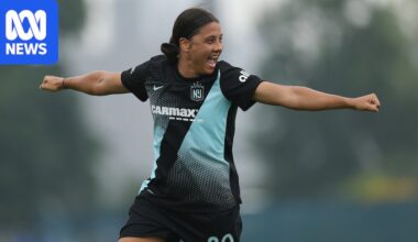 Sam Kerr says A-League must find a way to bring Matildas back, as she thrives in return to US