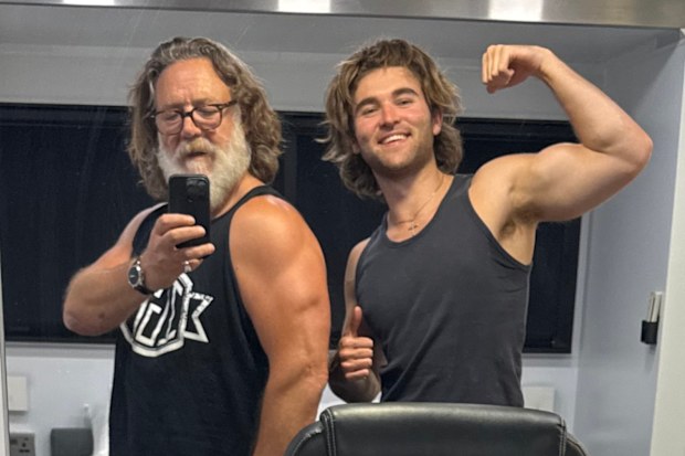 Russell Crowe wishes son Tennyson a happy birthday