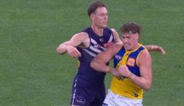 ‘Same as a stomach punch’: Star Eagle in hot water for act AFL ‘doesn’t want to see’