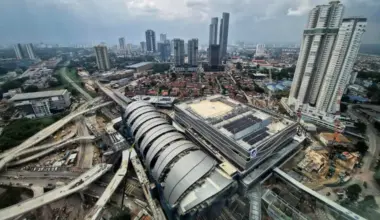 The Johor Bahru-Singapore RTS Link station and Johor Bahru Town on July 13.