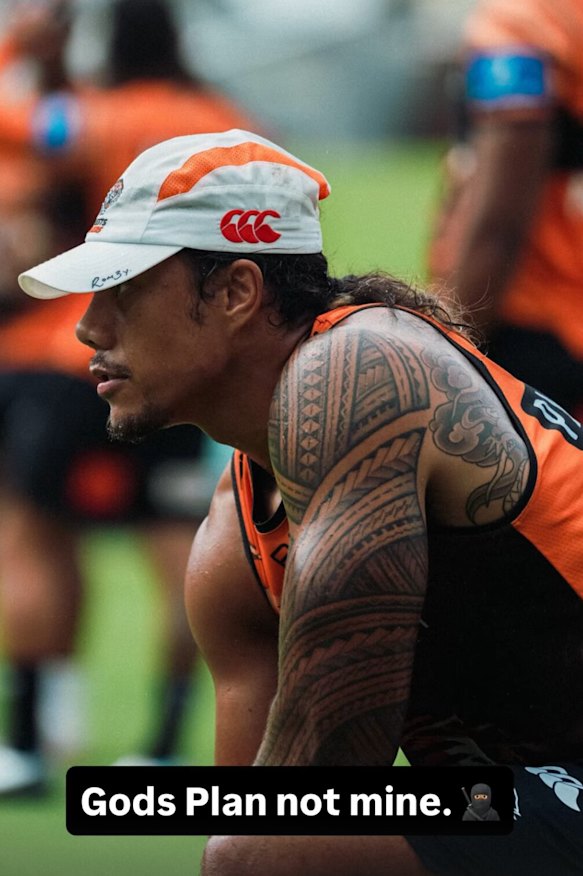 Jarome Luai’s Instagram story after news of his potential early exit broke.