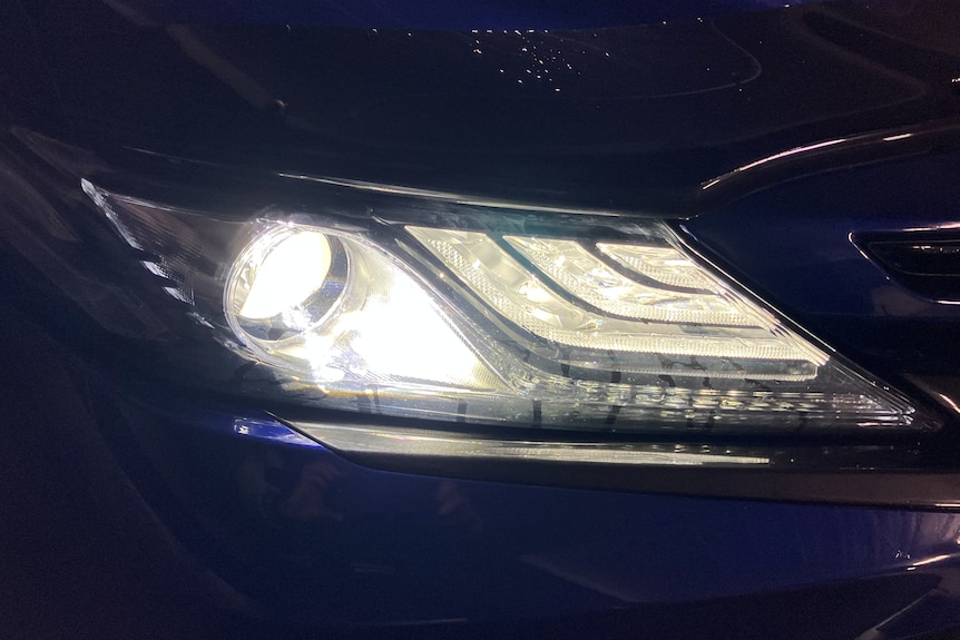 LED-style headlights on a sedan.