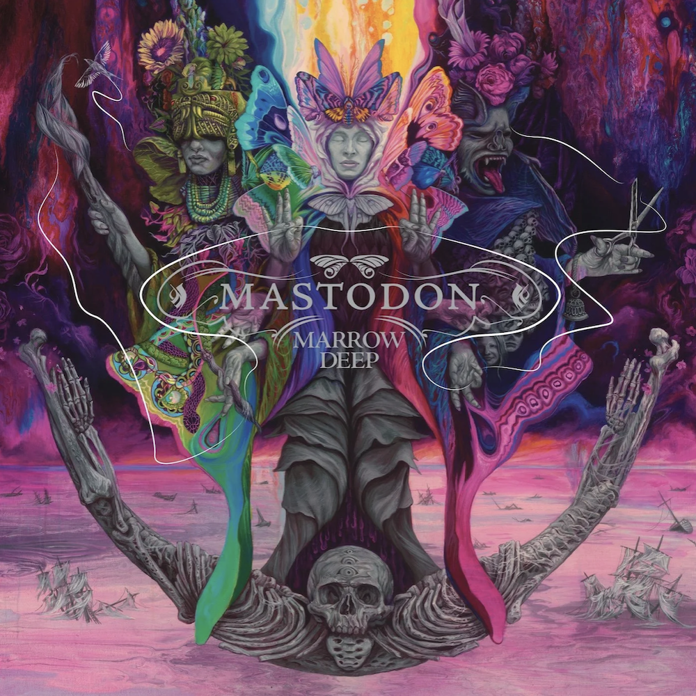 The artwork for Mastodon's 2026 album Marrow Deep